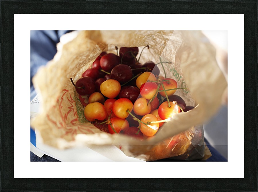 Cherries Picture Frame print