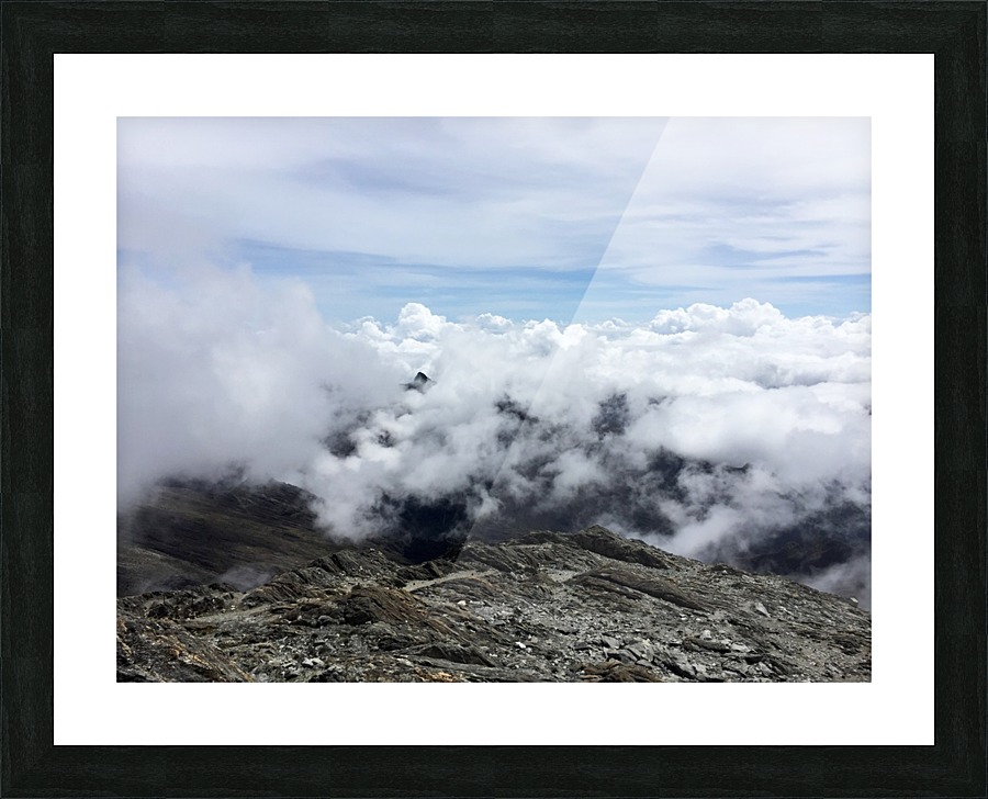 Mountain Top Picture Frame print