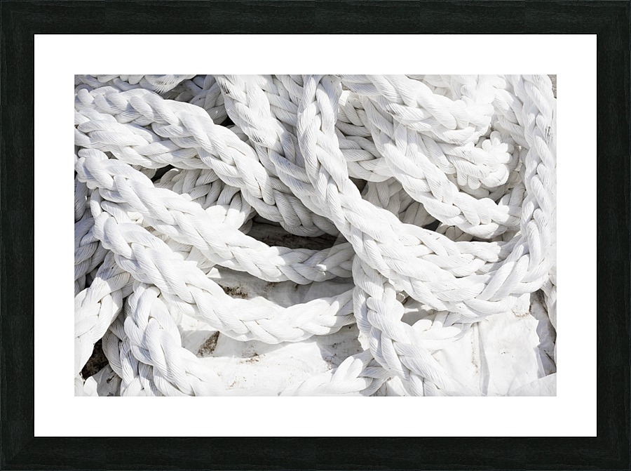 White Harbor Ropes Picture Frame print