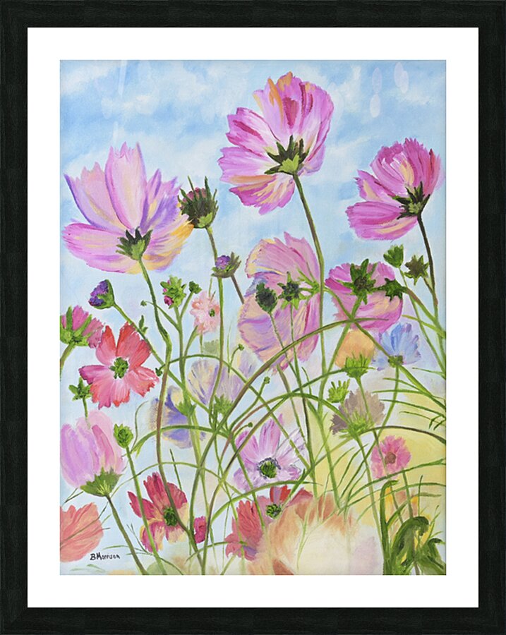 Under the Cosmos Picture Frame print