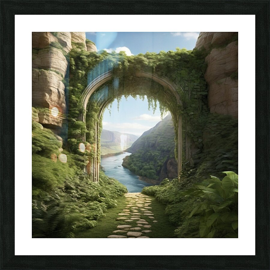  Verdant Archway in a Secret Valley  Picture Frame print