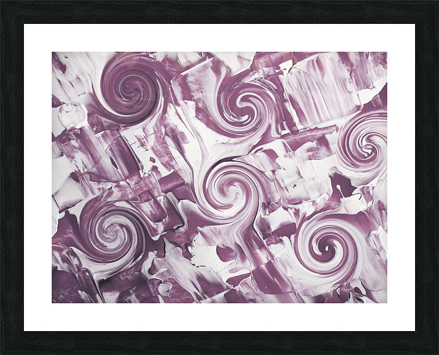 Purple Circles Picture Frame print