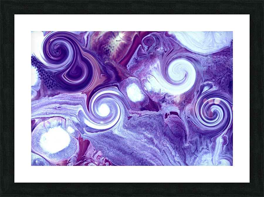 Blue Circles Picture Frame print