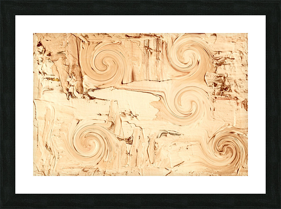 Crema Circles Picture Frame print