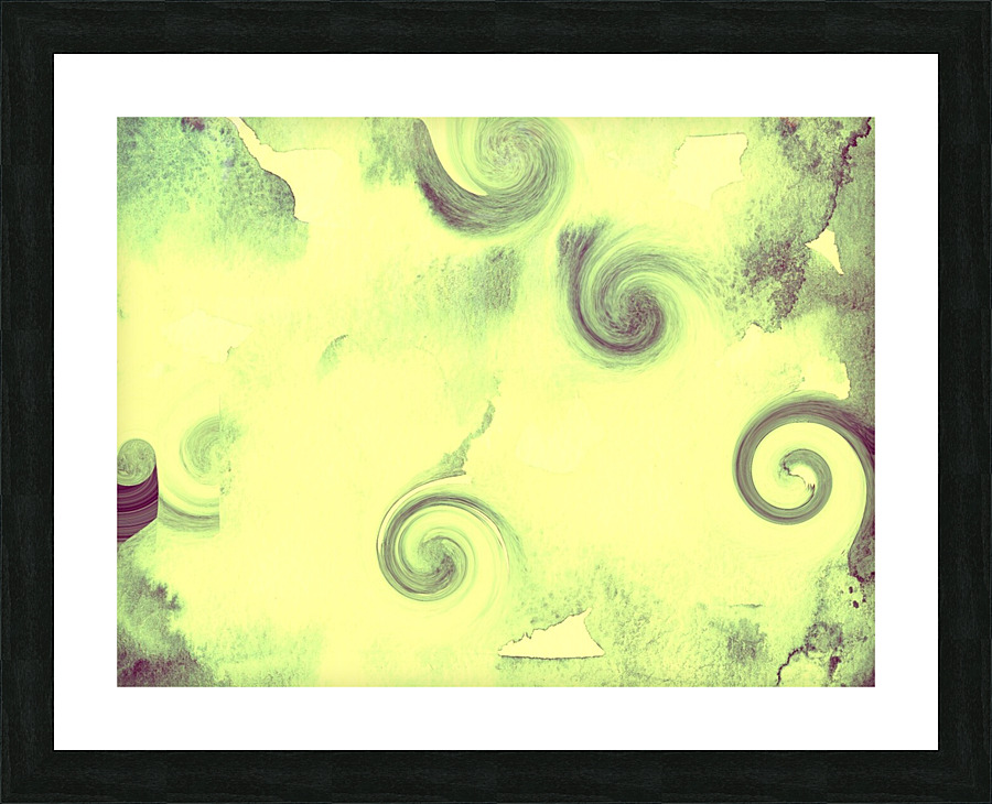 Yellow Circles Picture Frame print