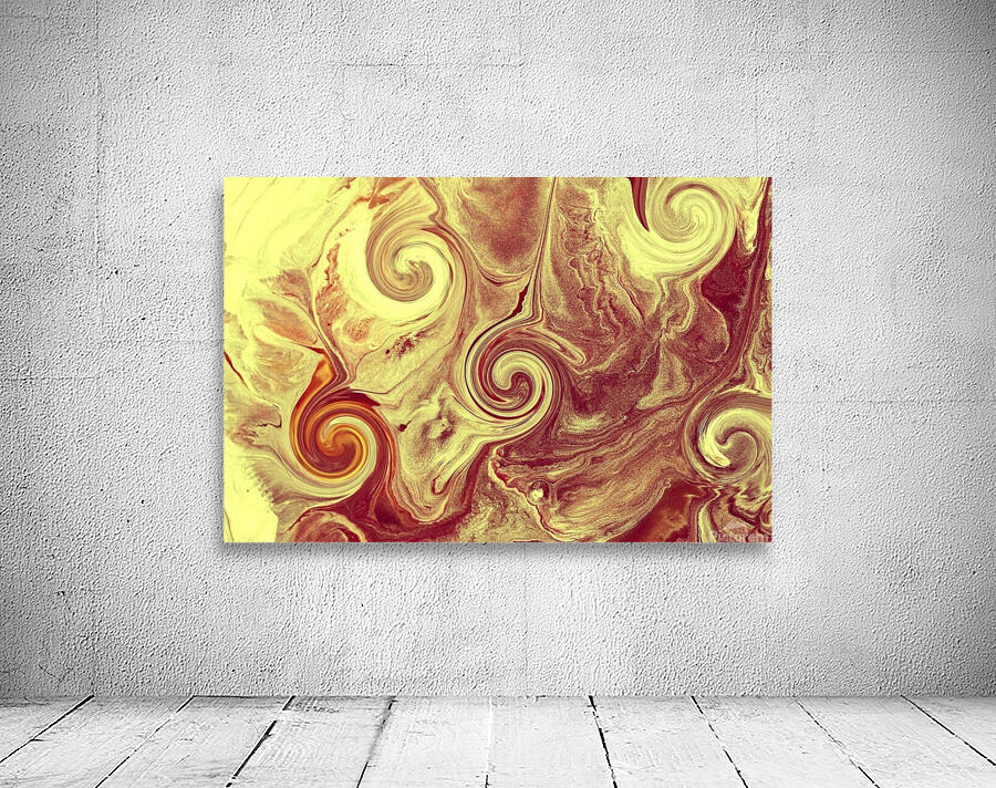 Dark Yellow Circles Wall Preview