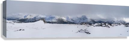 Dunn Peak in Winter Canvas Print