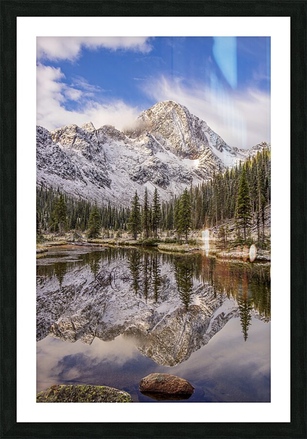 Dunn Peak Reflection Picture Frame print