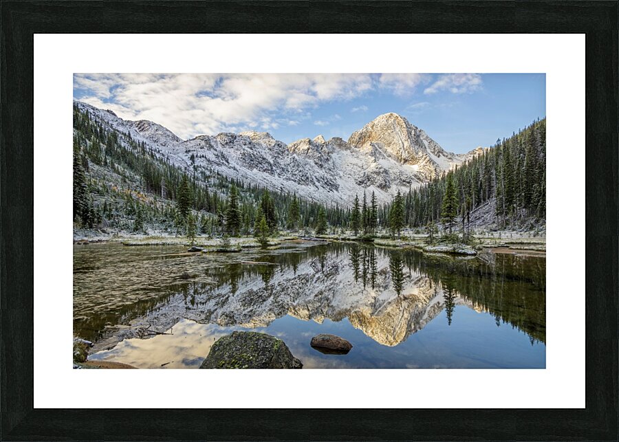 Dunn Peak Reflection Picture Frame print
