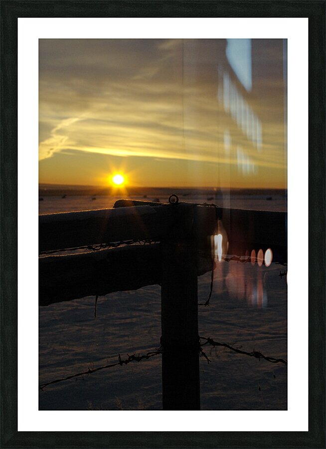 Winter Silhouette Picture Frame print