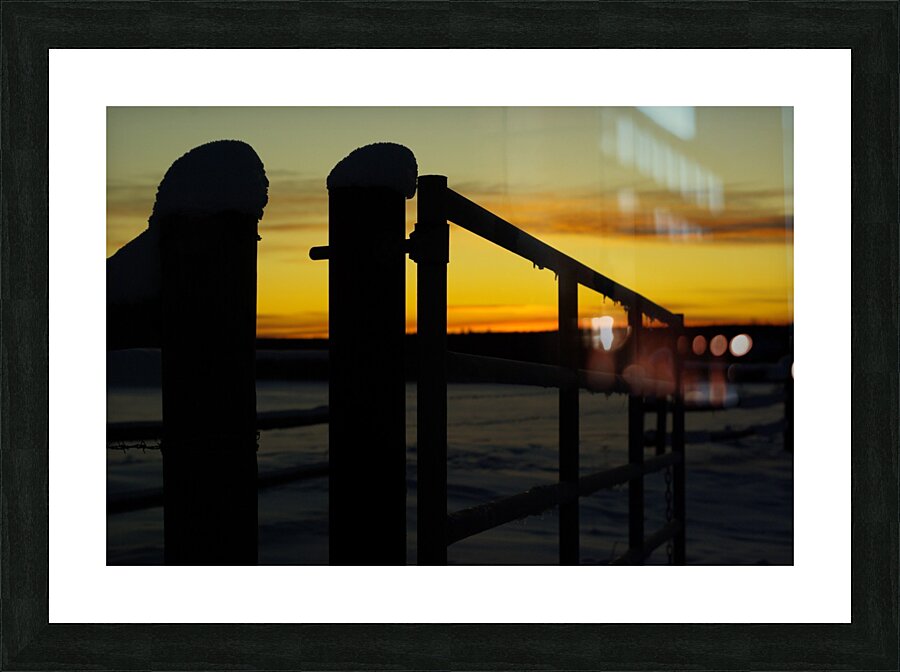Winter Silhouette Picture Frame print