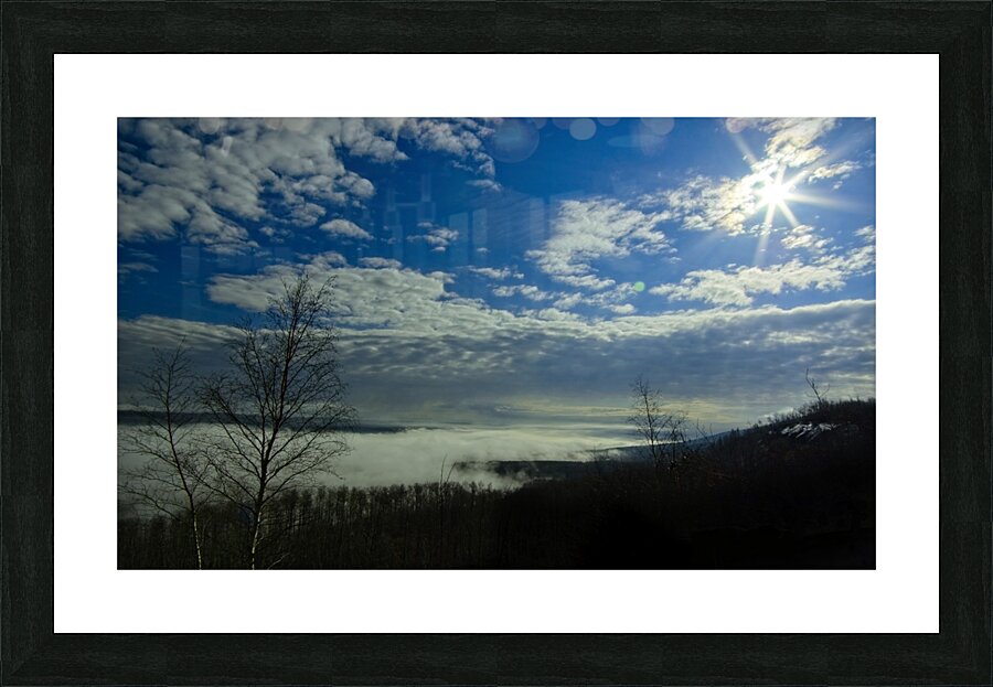 Fog on the River Picture Frame print