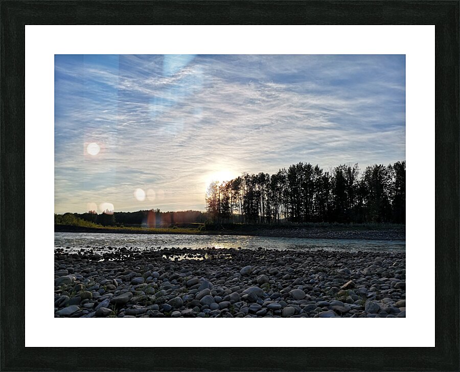 Graham River Sunset Picture Frame print