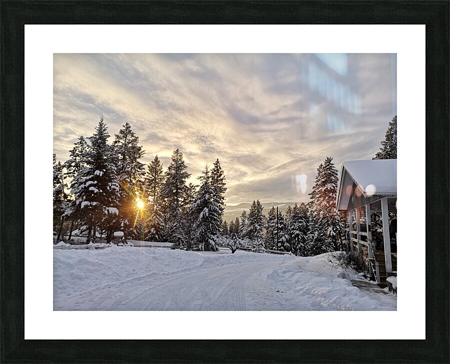 Winter Sunset Picture Frame print