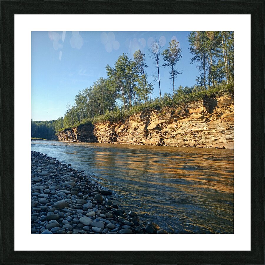 Halfway River Picture Frame print