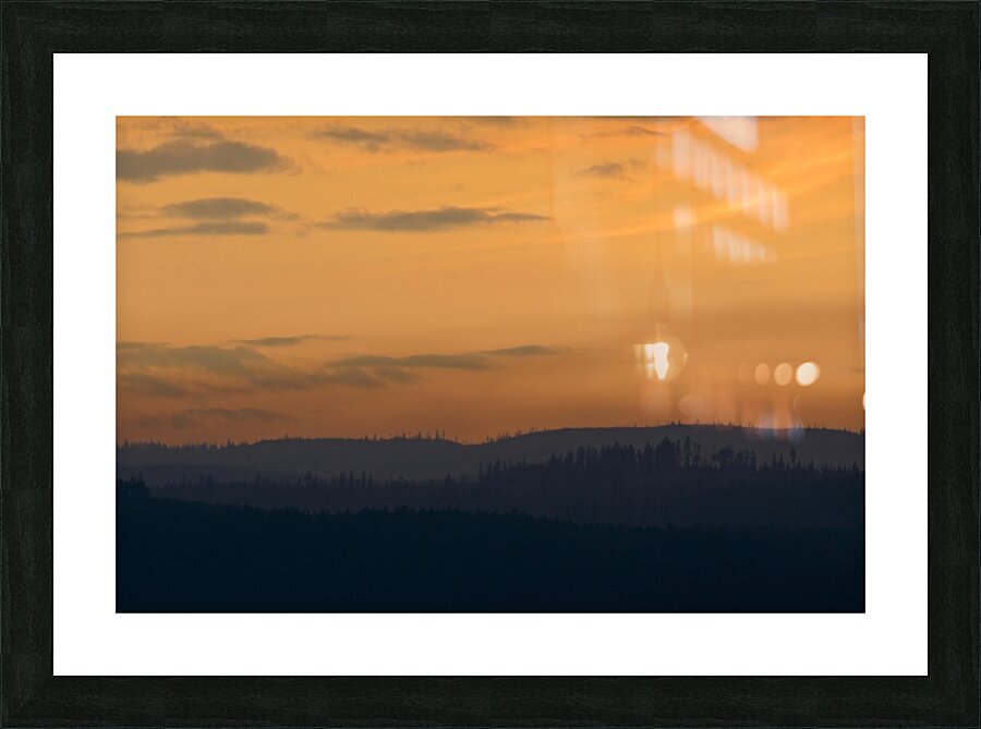 Smoky Sunset Picture Frame print