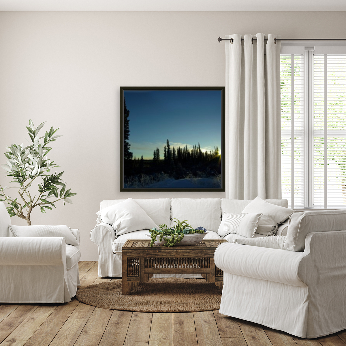 Winter Sunrise Reproduction