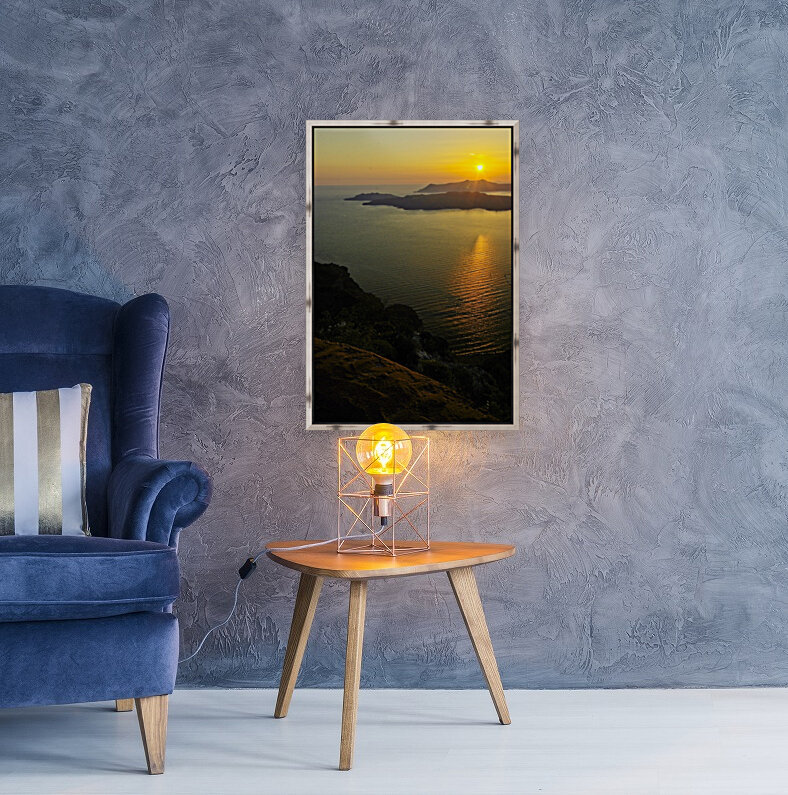 Santorini Sunset Reproduction