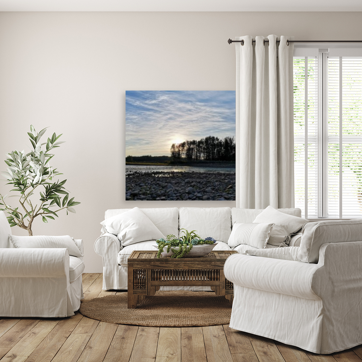 Graham River Sunset Reproduction