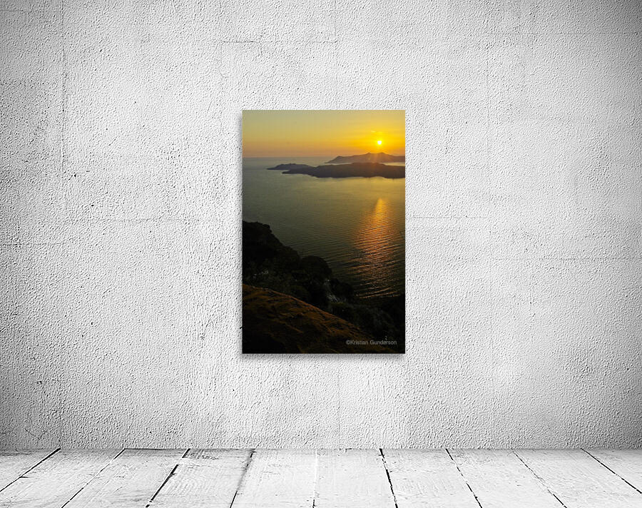 Santorini Sunset Wall Preview