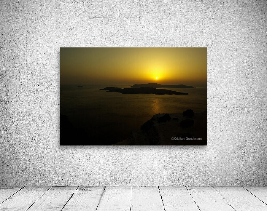 Santorini Sunset Wall Preview