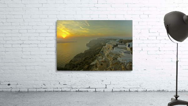 Santorini Sunset Wall Preview