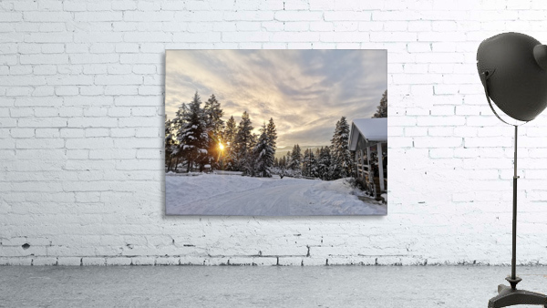 Winter Sunset Wall Preview