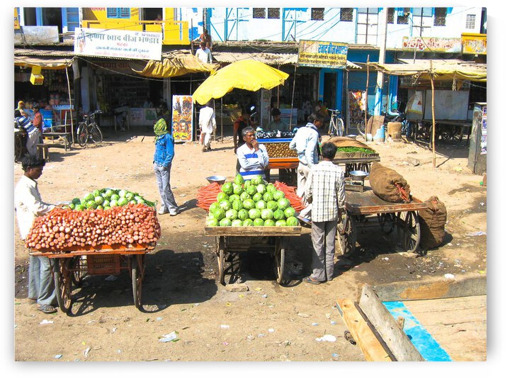 Old Delhi Market by nancy rapp