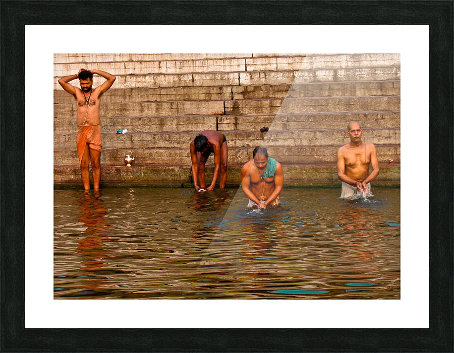  Bathing Ganges  Picture Frame print