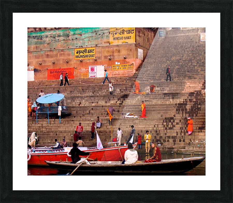 On the Ganges  Picture Frame print
