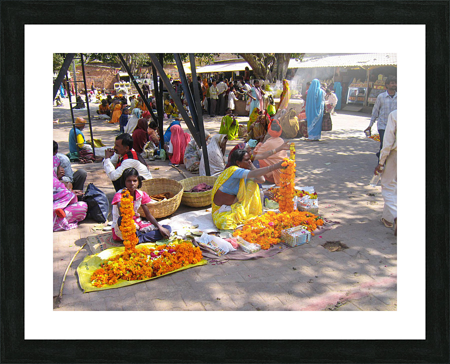 Marigolds Picture Frame print