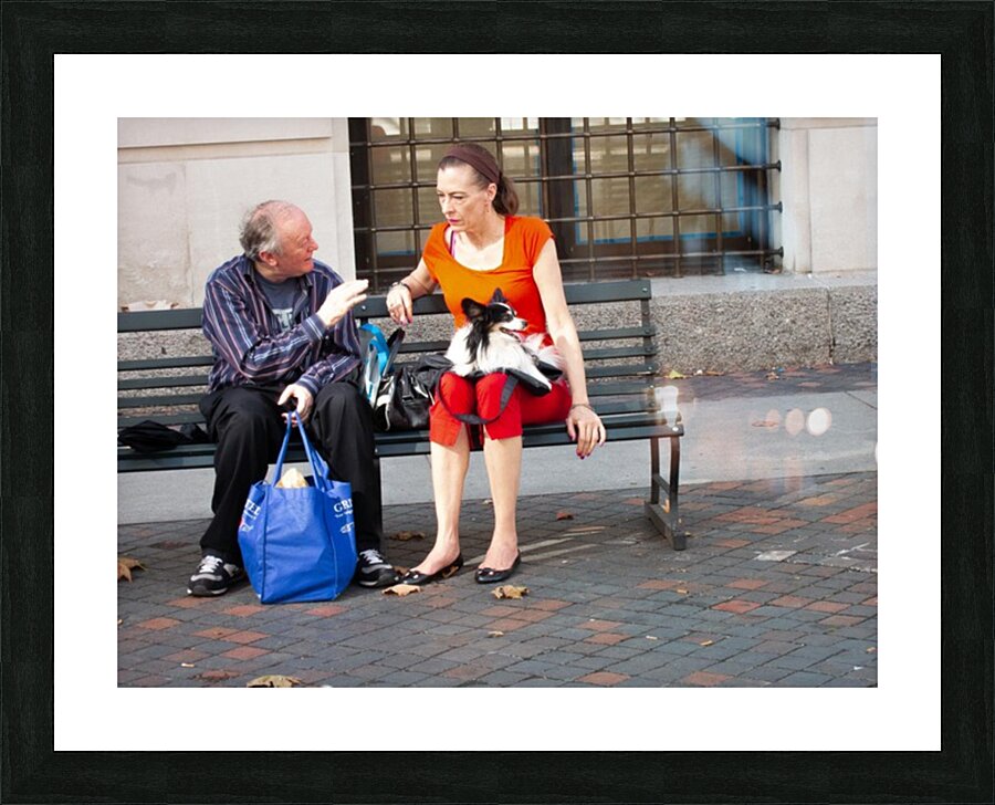 NYC   In Conversation Picture Frame print