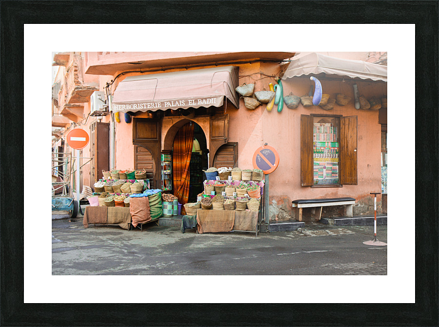 Marrakech Herboristerie Picture Frame print