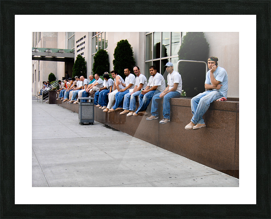 NYC Line Up Picture Frame print