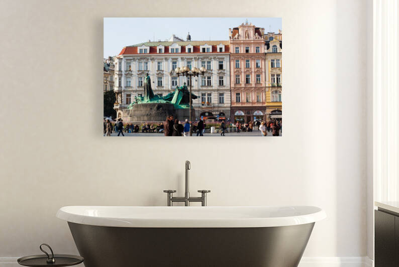 Prague Town Square by nancy rapp