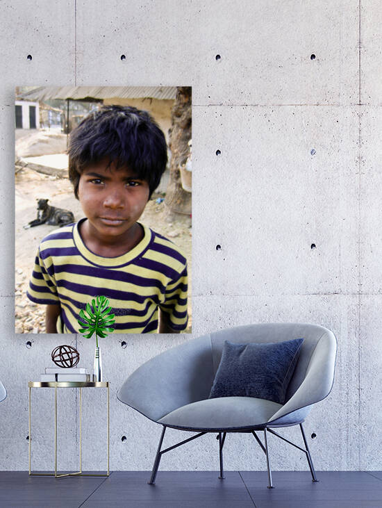 Jaipur India boy and dog    by nancy rapp