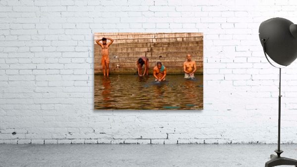  Bathing Ganges  Wall Preview
