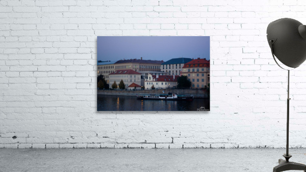 Prague  River Scene Wall Preview