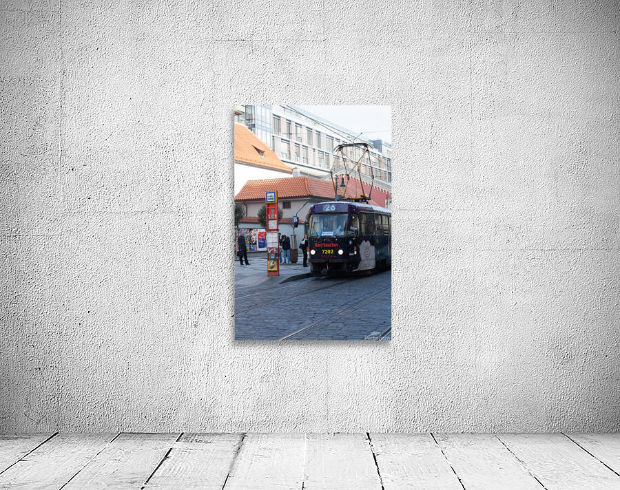 Prague bus stop Wall Preview