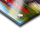 BIG WHEELED RED TRUCK JUMPING BLURRED BACKGROUND 184837 Acrylic print