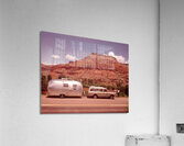 1970s TOURISTS LOOKING AT MESA FORMATION N MEX HWY 185099 Acrylic Print