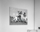 1960s SIX MEN PLAYING FOOTBALL GROUP TACKLE 186823 Acrylic Print