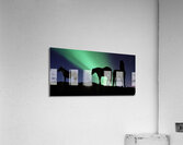 Aurora Borealous Silhouette of horses at dusk Iceland 123985 Acrylic Print