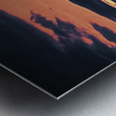 Tornado in the orangeyellow sky 92011 Metal print