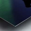 Aurora Borealous Silhouette of horses at dusk Iceland 123985 Metal print