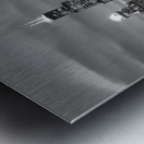 B&W Skyline Reflection Lake Mich Chicago IL US 79447 Metal print