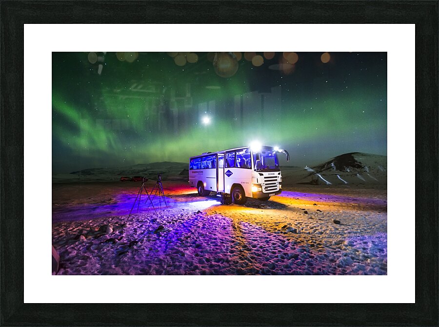 Aurora Borealis Tour Vatnajokull Ice Cap Iceland 168611 Picture Frame print