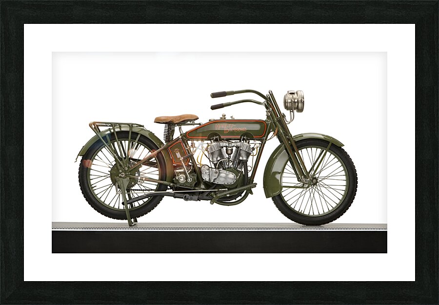 1919 Harley Davidson motorcycle on display 170409 Picture Frame print