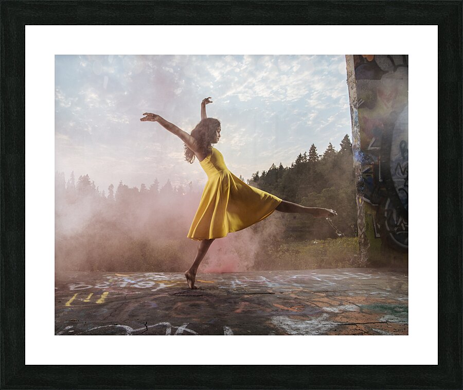 Dancing woman Bainbridge Island Washington USA 222323 Picture Frame print