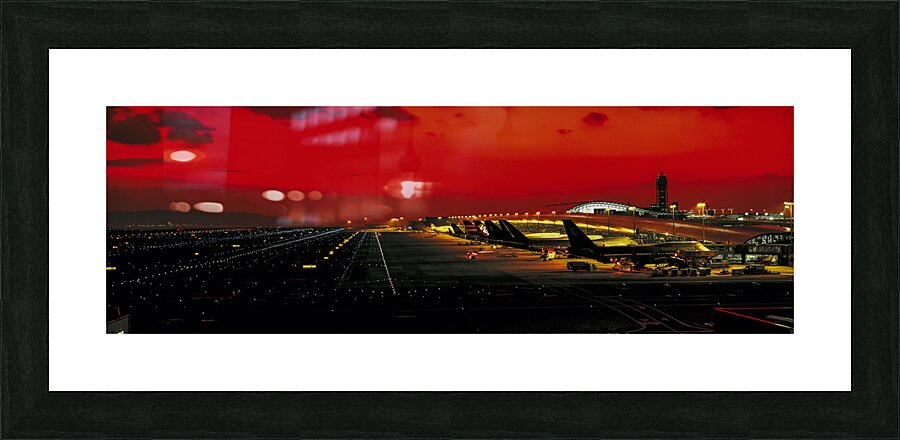 Kansai International Airport at dusk Osaka Japan 249918 Picture Frame print